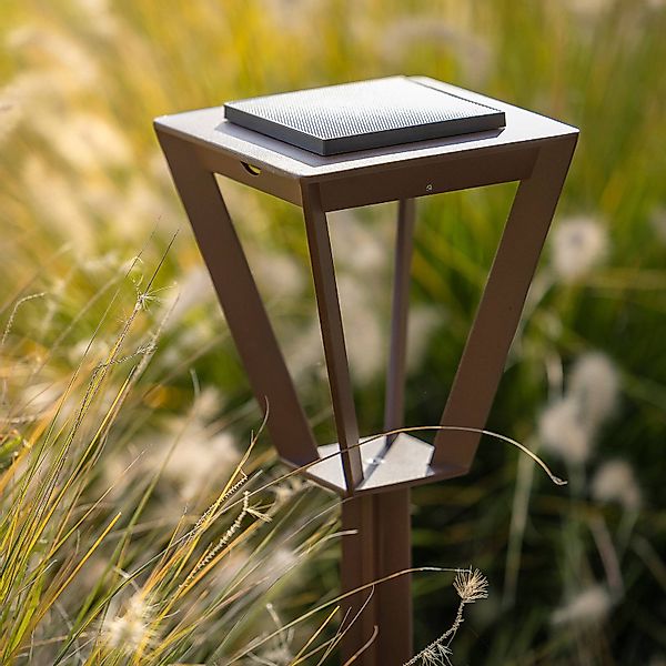 LED-Solarwegeleuchte Metro mit Sensor, corten günstig online kaufen