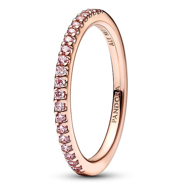Pandora Fingerring Funkelndes Pink Band Roségoldfarben günstig online kaufen