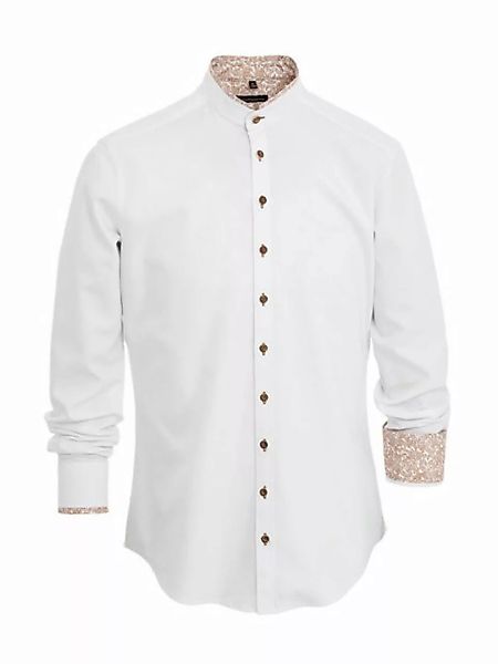OS-Trachten Trachtenhemd Hemd 1/1 RF 420002-4255-163 weiß (Slim Fit) günstig online kaufen