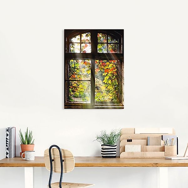 Artland Wandbild "Altbau" Fenster & Türen 1 Stk. tlg. als Alubild, Outdoorb günstig online kaufen