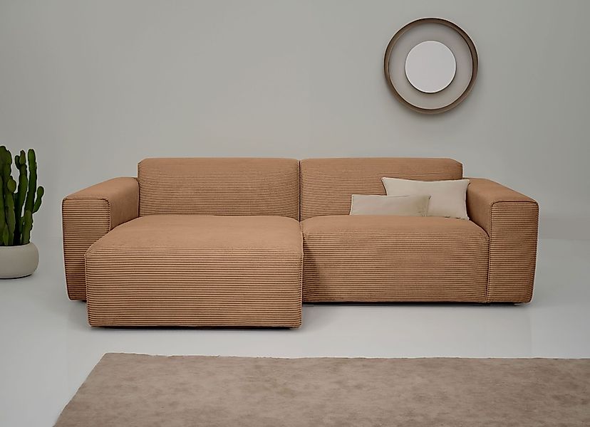 INOSIGN Ecksofa "Clayton" in einem trendigen Cord-Bezug, verschiedene Kombi günstig online kaufen