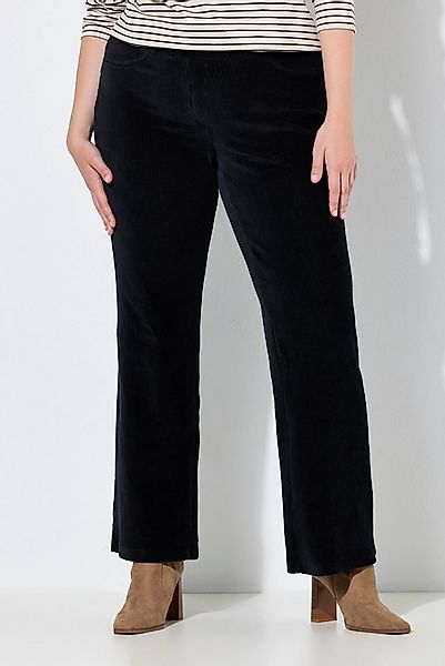 Ulla Popken Schlupfhose Cord-Schlupfhose Mary Elastikbund Biobaumwolle günstig online kaufen