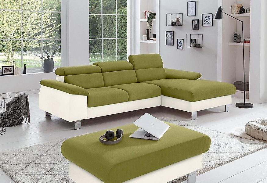 COTTA Polstergarnitur Komaris L-Form, (Set), Set bestehend aus: Ecksofa mit günstig online kaufen