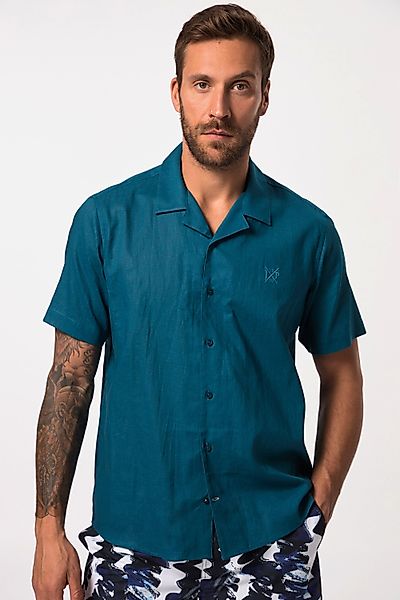 JP1880 Kurzarmhemd Hemd Halbarm Leinenmix Kubakragen günstig online kaufen