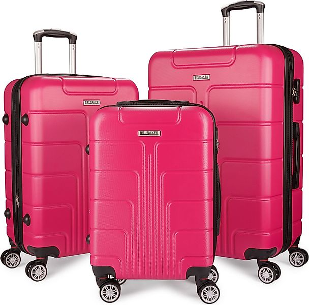BRUBAKER Kofferset Miami - Erweiterbare Koffer mit Zahlenschloss, Rollen un günstig online kaufen