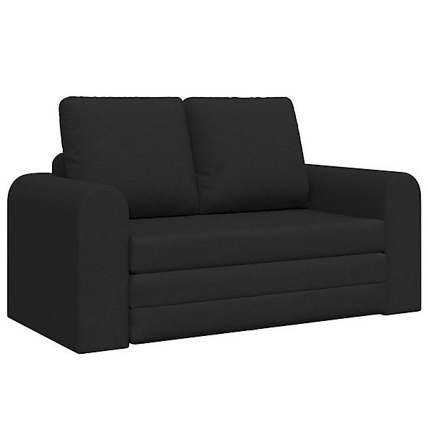 vidaXL Sofa Boden Sofa Bett 2-in-1 Schwarz 148x71x83 cm Stoff, 1 Teile günstig online kaufen