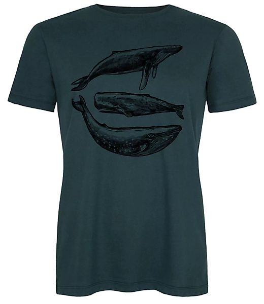 Biofaires Three Whales Men Shirt _ Teal / Ilk01 Made In Kenia günstig online kaufen