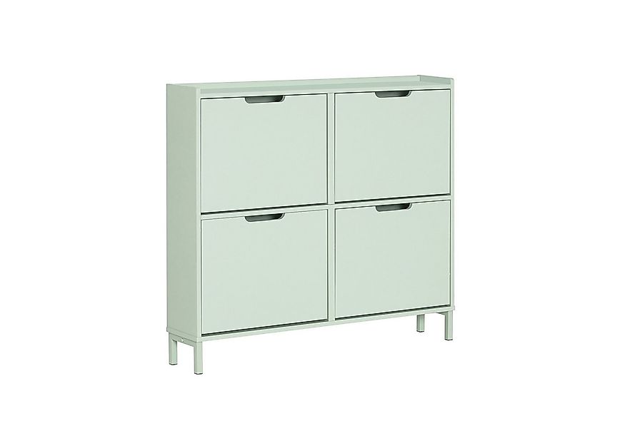 SoBuy Schuhkipper FSR100, mit 4 Klappen, Schuhschrank schmal, Schuhregal Sc günstig online kaufen