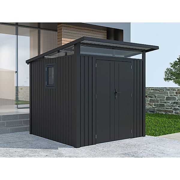 Starline Metall Gerätehaus Modell Skylight 4,45 m² Anthrazit günstig online kaufen