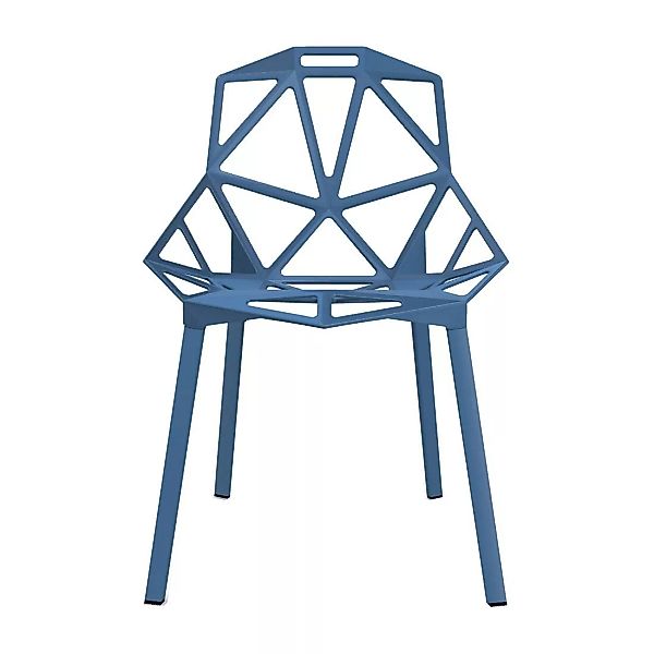 Magis - Chair One Stuhl stapelbar - blau/BxHxT 55x82x59cm/Titan und Polyest günstig online kaufen