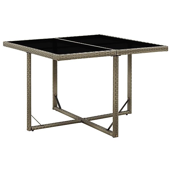 vidaXL Gartentisch Gartentisch Grau 109x107x74 cm günstig online kaufen