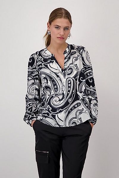 Monari Blusenshirt Bluse mit Paisleymuster chrome gemustert günstig online kaufen