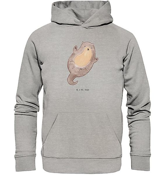 Mr. & Mrs. Panda Hoodie Otter Umarmen Größe S - Heather Grey - Geschenk, gl günstig online kaufen