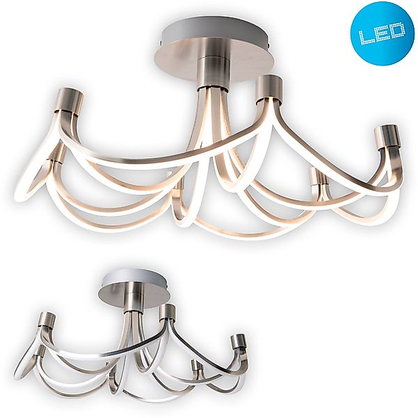 näve LED Deckenleuchte »Festos« LED-Modul 1 Stk. Warmweiß Krone, in 3-Stufe günstig online kaufen