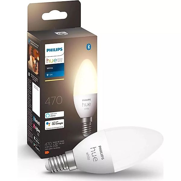Smart Glühbirne Philips Weiß E14 G 470 Lm (restauriert A+) günstig online kaufen