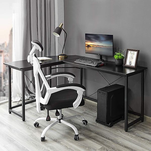TLGREEN Computertisch Gaming Tisch L-Form Schreibtisch, günstig online kaufen