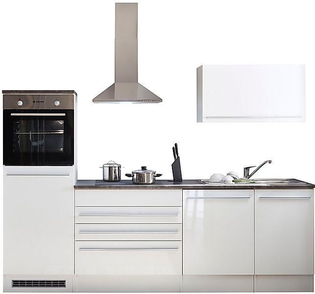 BASIC by Balculina Küchenzeile Jazz, Breite 260 cm, wahlweise mit E-Geräten günstig online kaufen