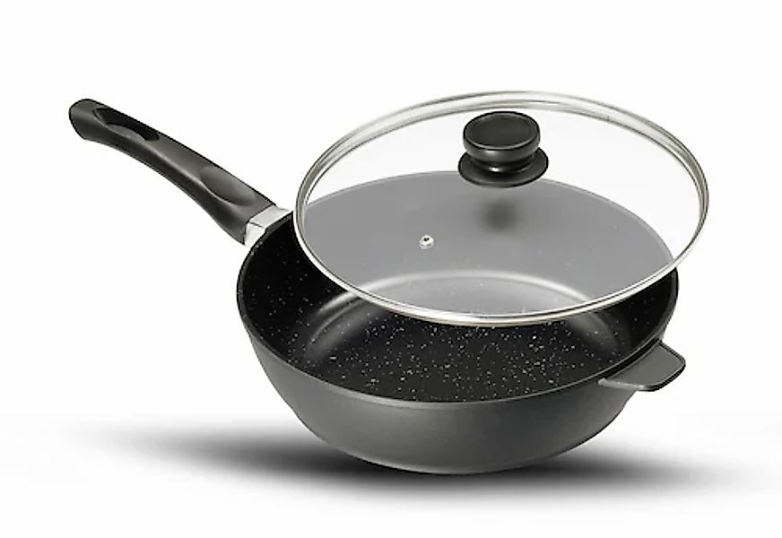 KING Bratpfanne Aluminiumguss 1 Stk. tlg. mit Glasdeckel, Induktion günstig online kaufen