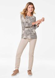 GOLDNER Print-Shirt Edles Printshirt mit Allover-Druck günstig online kaufen