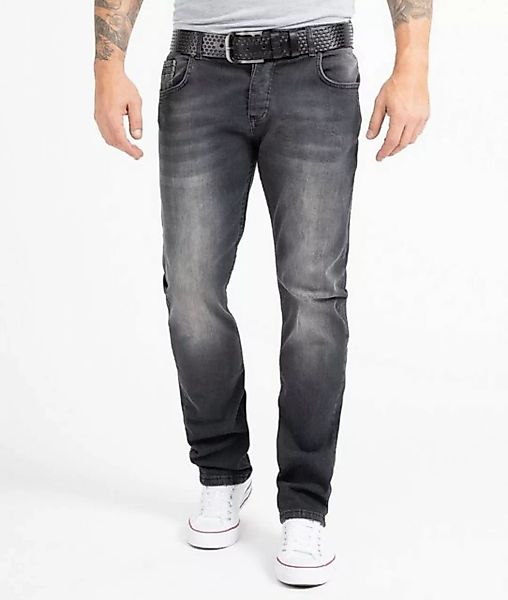 Rock Creek Straight-Jeans Herren Jeans Regular Fit Dunkelgrau RC-2158 günstig online kaufen