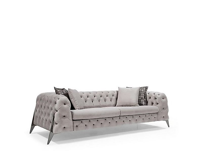 Xlmoebel 4-Sitzer Luxuriöses 4-Sitzer Polstersofa im Chesterfield-Stil in G günstig online kaufen