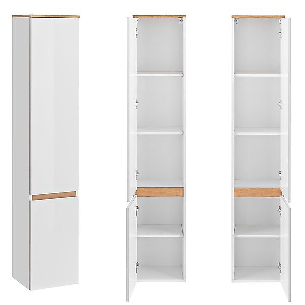 Lomadox Hochschrank CAMPOS-56 Badezimmer mit 2 günstig online kaufen