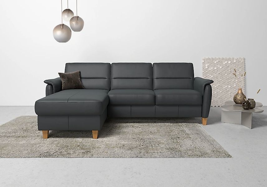 Home affaire Ecksofa "Palmera L-Form, B: 244 cm" optional Bettfunktion & Be günstig online kaufen