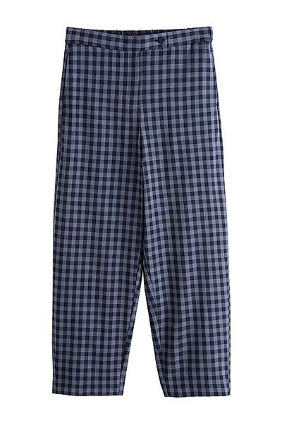 Next Stoffhose Hose mit Barrel-Bein und Vichykaros, Kurzgröße (1-tlg) günstig online kaufen