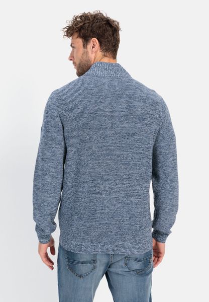 camel active Strickpullover aus Baumwollmix Langarm günstig online kaufen