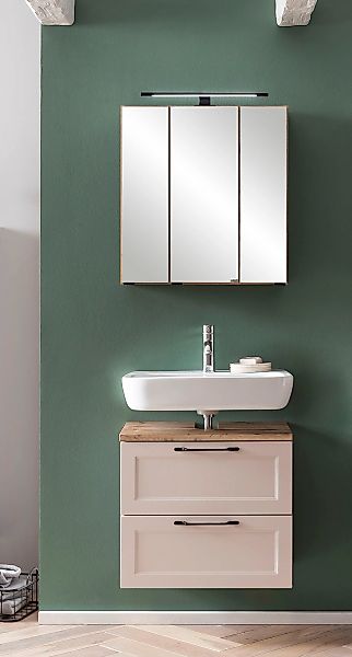 welltime Badmöbel-Set "Lana" Komplett-Set, 2 Stk. tlg. Badezimmer-Set, 2-te günstig online kaufen
