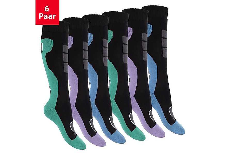 Footstar Thermosocken Damen Winter Kniestrümpfe (6 Paar) mit Thermo Effekt günstig online kaufen
