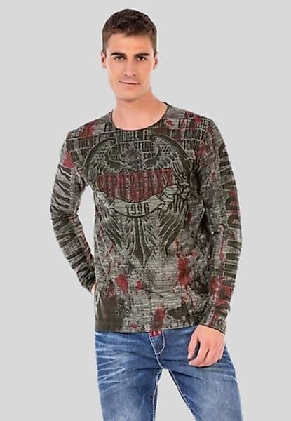 Cipo & Baxx T-Shirt "Sweatshirts" mit coolem Print günstig online kaufen