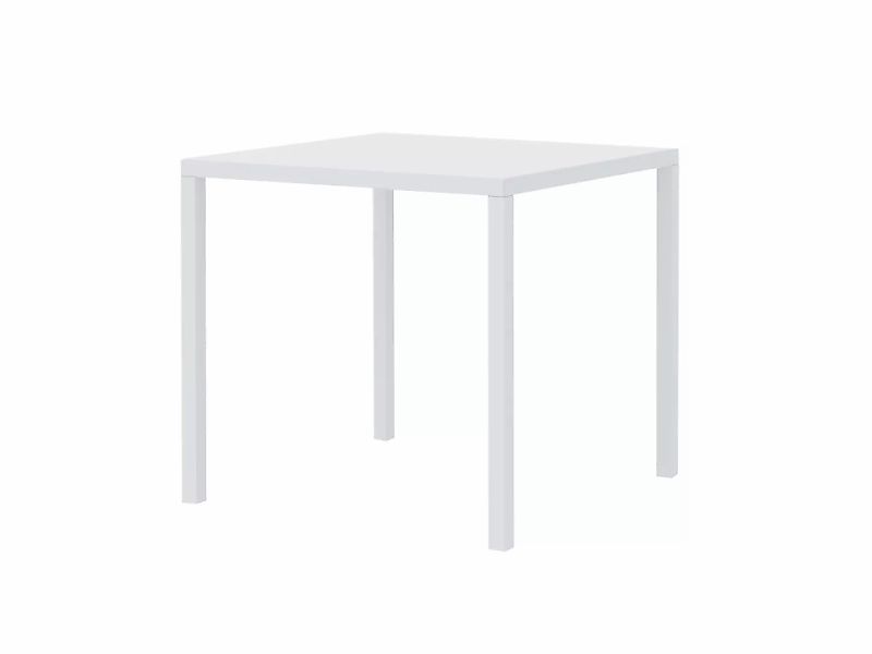 Quadratischer Gartentisch Quatris 90x90x75 cm weiß günstig online kaufen