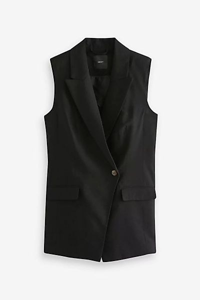Next Jackenblazer Asymmetrischer ärmelloser Blazer im Tailored Fit (1-tlg) günstig online kaufen