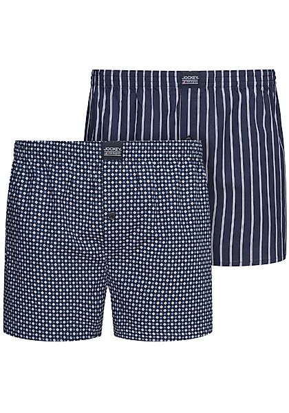 Jockey Webboxer "Everyday Woven" 2er Pack, mit Eingriff und elastischem Bun günstig online kaufen