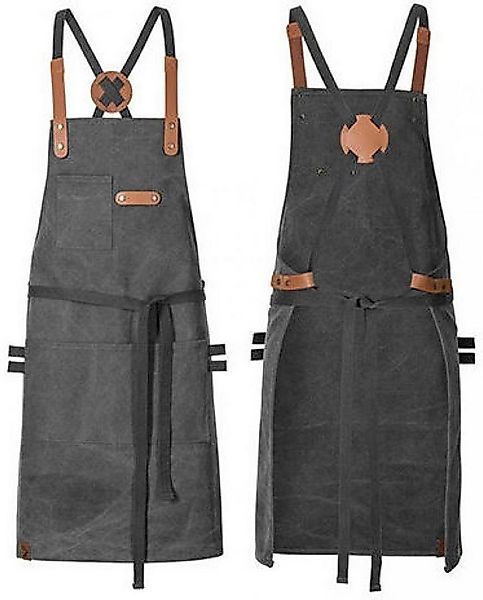EXNER Kochschürze Latzschürze Canvas mit Zier-Label Breite: 70 cm Länge: 80 günstig online kaufen