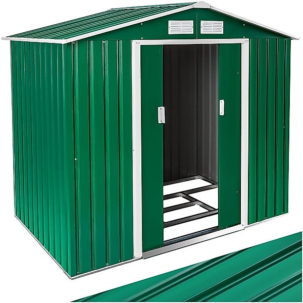 tectake Gartenhaus Geräteschuppen mit Satteldach, aus günstig online kaufen
