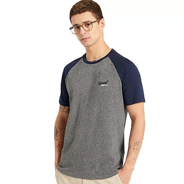 Superdry Orange Label Baseball Kurzarm T-shirt L Black Grit günstig online kaufen
