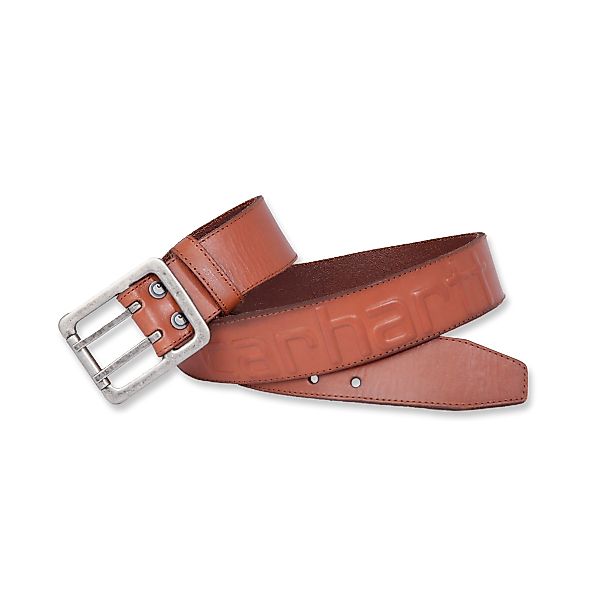Carhartt Ledergürtel Logo Belt Geschliffenes Leder günstig online kaufen