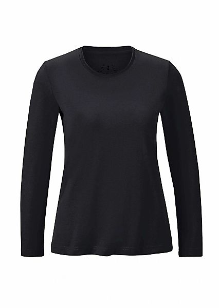 GOLDNER Longpullover "Kurzgröße T-Shirt mit Rundhals" Ohne günstig online kaufen