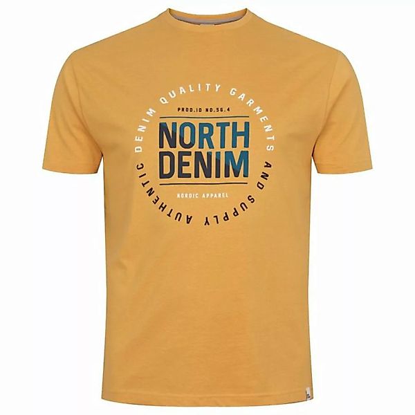 north 56 4 Print-Shirt North 56 Denim T-Shirt bedruckt in Übergröße, gelb günstig online kaufen
