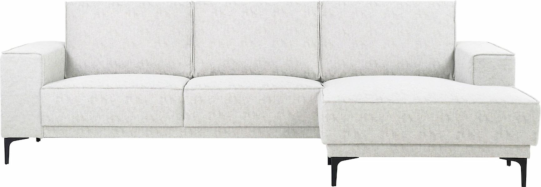 Places of Style Ecksofa "Polsterecke Oland, Struktur, Flachgewebe, Luxus-Mi günstig online kaufen