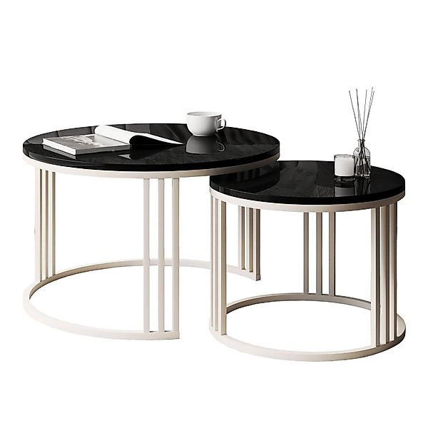 Lookway Couchtisch LORI 2in1 HOCHGLANZ, runder günstig online kaufen