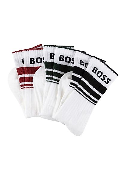 BOSS Freizeitsocken 3P QS Rib Stripe günstig online kaufen