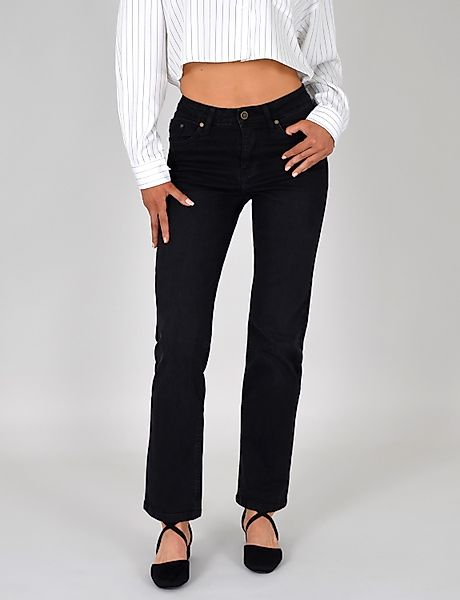 ESRA Straight-Jeans Damen Jeans Gerade hohe günstig online kaufen