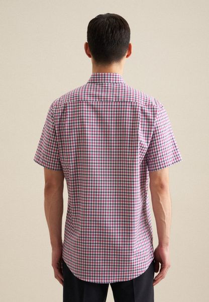 seidensticker Businesshemd "Regular" Regular Kurzarm Button-Down-Kragen Kar günstig online kaufen