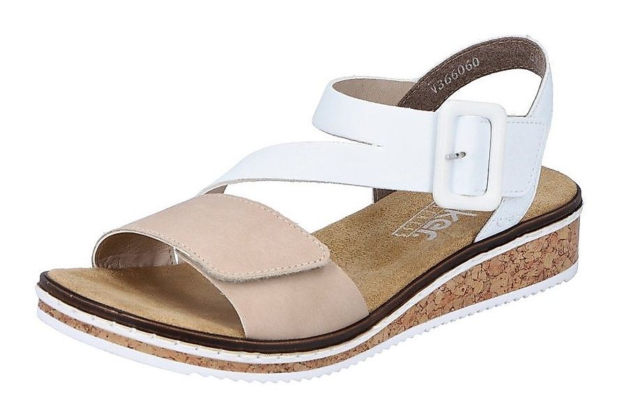 Rieker Riemchensandale, Sommerschuh, Sandalette, Keilabsatz, mit asymmetris günstig online kaufen