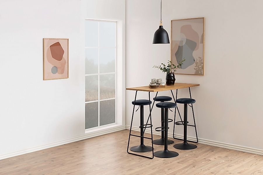 ACTONA GROUP Barhocker "Finch", Barstuhl, (Set, 2 St), Höhenverstellbar, Fu günstig online kaufen