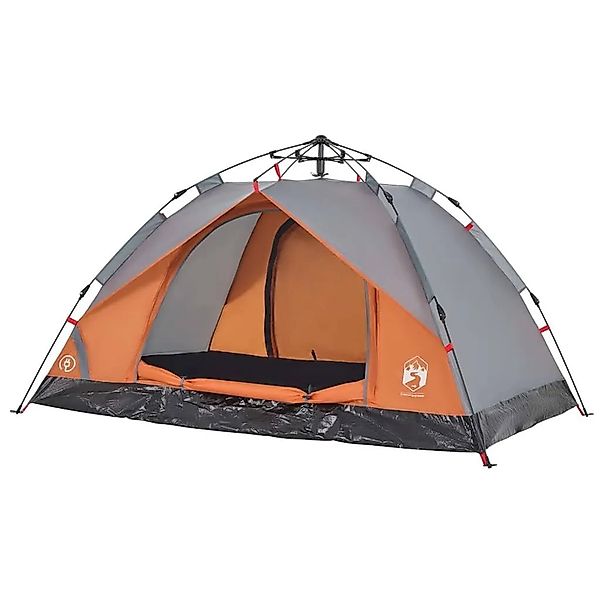 vidaXL Kuppel-Campingzelt 2 Personen Grau und Orange Quick Release 4004191 günstig online kaufen