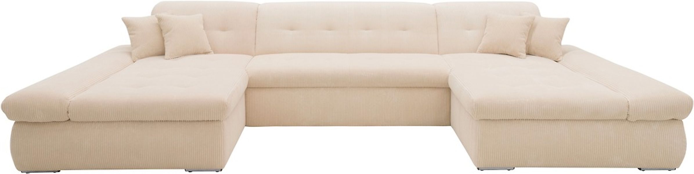 DOMO collection Wohnlandschaft "Moric wahlweise mit Bettfunktion und Armtei günstig online kaufen